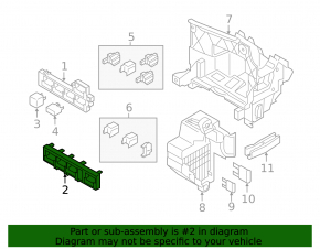 Relay block under the dashboard left VW Tiguan 09-17 small