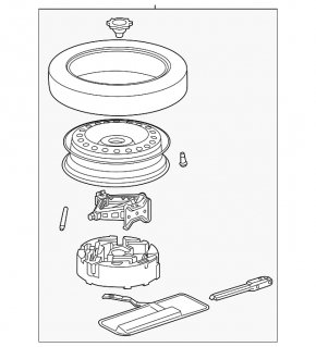 Foam plastic for Chevrolet Malibu 13-15 tool
