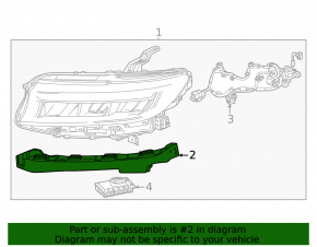 Right headlight bracket Honda Prologue 24-26 lower