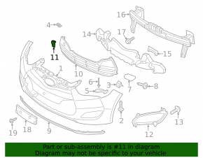 Hyundai Veloster 12-17 Front Bumper Tow Hook Cap