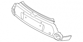 Bare rear bumper Kia Soul 14-16 pre-restored solid