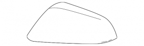 Right side mirror cover for Lexus NX250 NX350 NX350h NX450h 22-26 black 223