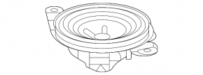 Honda Accord 23-BOSE left rear shelf speaker