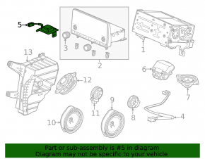 Antenna Assembly, GPS Navigation Honda CRV 23-