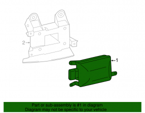 Blind spot sensor right Audi A4 B8 13-16