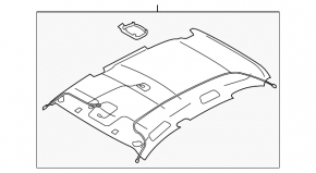 Subaru XV Crosstrek 13-17 Headliner