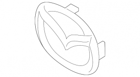 Mazda 6 09-13 Front Grille Emblem