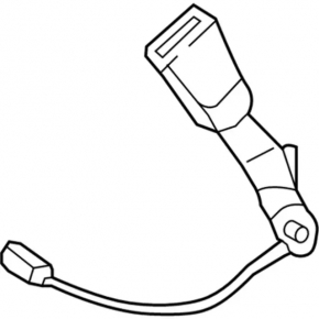 Lincoln MKX 16-18 Beige Driver's Seat Belt Latch with Wire