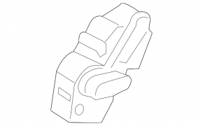 Driver's seat control Ford Focus mk3 15-18 rest, black