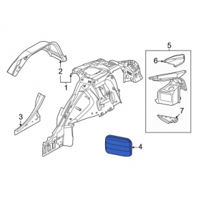 Ventilation shield left Ford Escape MK4 20-24