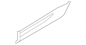 Lower rear left door trim for Land Rover Range Rover Evoque 12-18