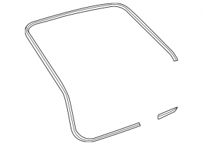 Rubber seal for trunk door Volkswagen ID.4 21-23