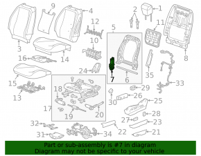 Chevrolet Malibu 13-16 Seat Adjustment Motor