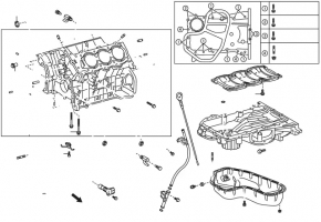 Oil injector for Toyota Highlander 14-19 2.7 1ARFE engine with bolt