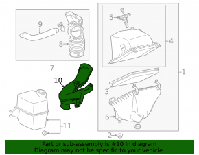 Air duct for filter Toyota Rav4 13-18