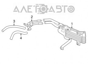 Oil cooler automatic transmission Acura MDX 14-15