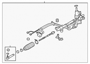 Subaru XV Crosstrek 13-14 steering rack