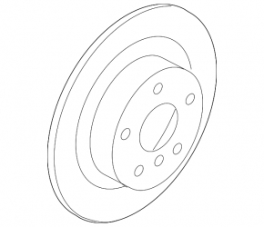 Rear left brake disc BMW X1 U11 24-25 300/20mm