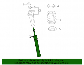 Rear right shock absorber Lexus NX350 NX350h 23-26 Japan built