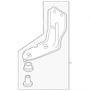 Lower bracket for the air conditioning valve block of the Audi E-Tron 20-23