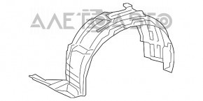 Front right mudguard Lexus RX350 RX450h 13-15 F-Sport rest