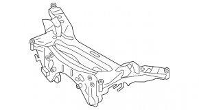 Rear subframe for Nissan Rogue 08-14 AWD