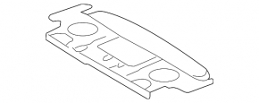 Rear shelf Toyota Camry v40 black