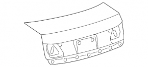 Lexus GS300 GS350 GS430 GS450h 06-11 trunk lid without spoiler