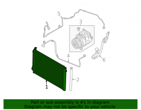 BMW 1 E82 08-13 N51 N52 Air Conditioning Radiator Condenser