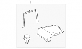 Trunk lid right Lexus IS 14-20 black