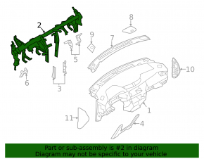 Under-torpedo pipe reinforcement Nissan Rogue 14-20 rusty