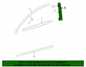 Door trim side front left Lexus GS300 GS350 GS430 GS450h 06-11