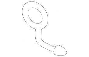 Front bumper towing hook plug left VW Touareg 11-14