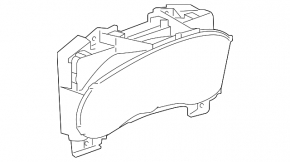 Instrument cluster Cadillac CTS 14 - with display, without projection on the windshield