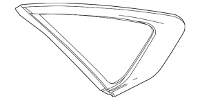 Rear left blind glass vent Chevrolet Impala 14-20