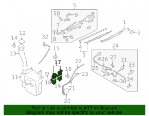 Subaru b9 Tribeca windshield washer motor
