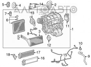 Heater assembly Lexus RX450h 16-19