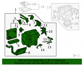 Heater assembly for Lexus GX470 03-05
