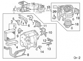 Heater assembly for Lexus GX470 03-05