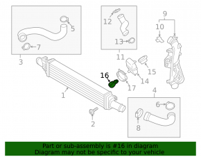 Porsche Macan 17-22 2.0T intercooler pipe to resonator