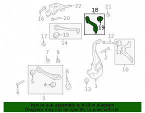 Upper arm front right rear Audi A4 B8 08-16