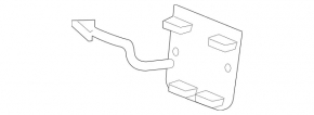Mercedes CLA 17-19 Rear Bumper Tow Hook Cap