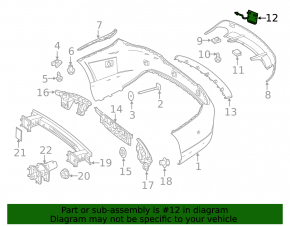 Mercedes CLA 17-19 Rear Bumper Tow Hook Cap
