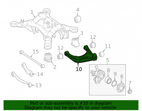 Lower arm under the spring rear left Mercedes GLS-class X166 13-19