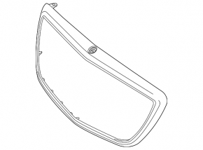 Mercedes S-class W222 18-20 AMG radiator grill molding pkg