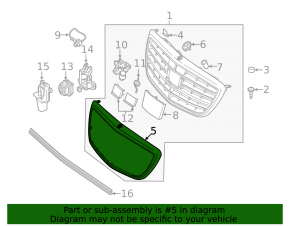 Mercedes S-class W222 18-20 AMG radiator grill molding pkg