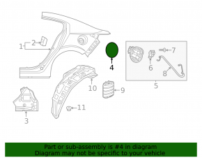 Fuel filler flap Mazda 3 19-21 4d