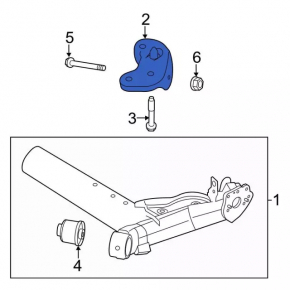 Rear right burdock beam Ford Fiesta 11-19
