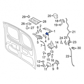 Ford C-max MK2 13-18 Rear Right Outer Handle Cap