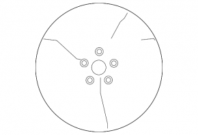Wheel disk R17 5x114.3 Nissan Rogue Sport 17-19